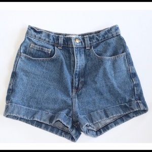 American Apparel High Waist Jean Short